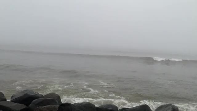 foggy ocean view